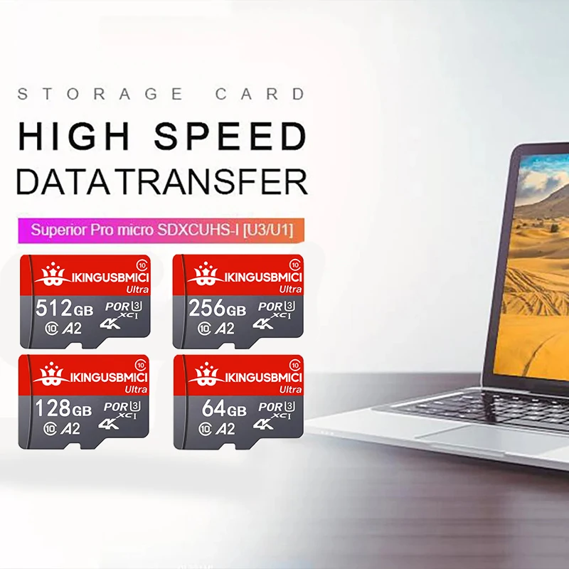 다용도 마이크로 TF SD 카드 TF 카드 메모리 카드 SD 카드 128GB 32GB 512GB 64GB 256GB 4K 온도 방지 C10 카메라 태블릿용