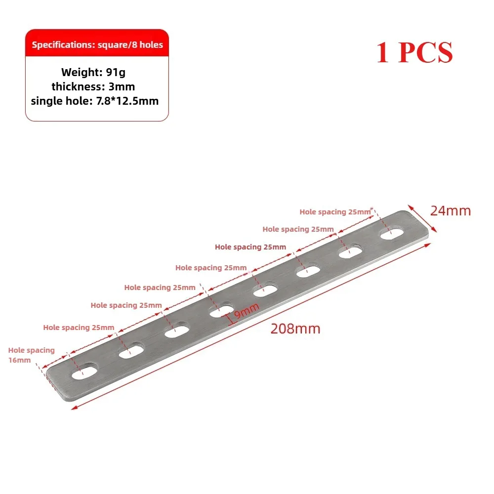 1Pcs 새로운 스트레이트 브레이스 앵글 브래킷 스테인레스 스틸 플랫 연결 플..