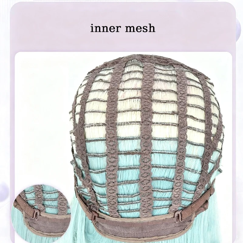 Synthetic Gradient Color Wig Women Wigs 13inch Short Straight Bob Hairstyle with Hair Bangs for Women Halloween Christmas Party