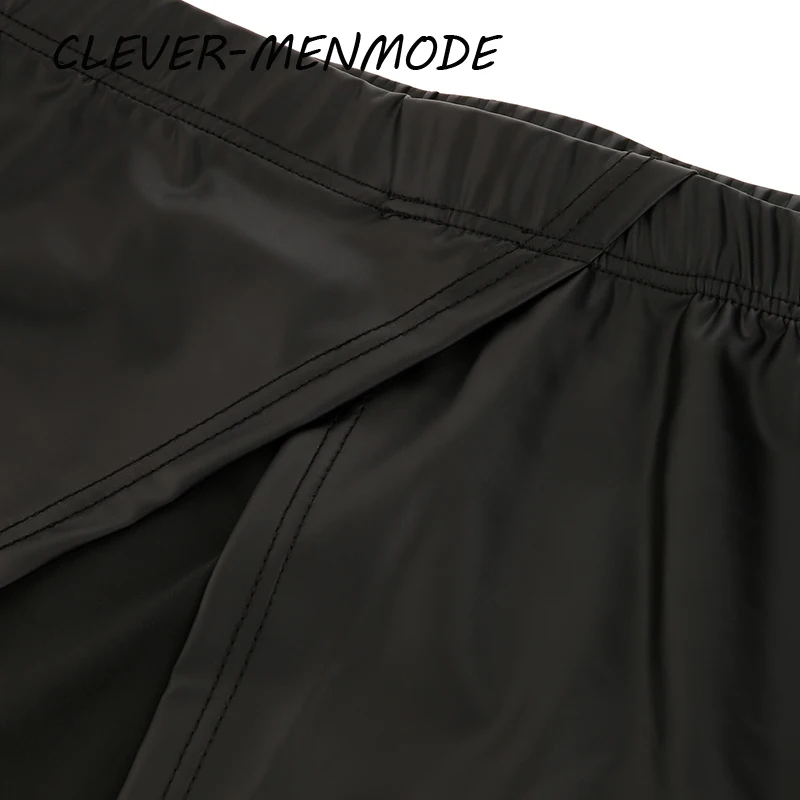 Men's Sexy PU Leather Side Opening Skirt