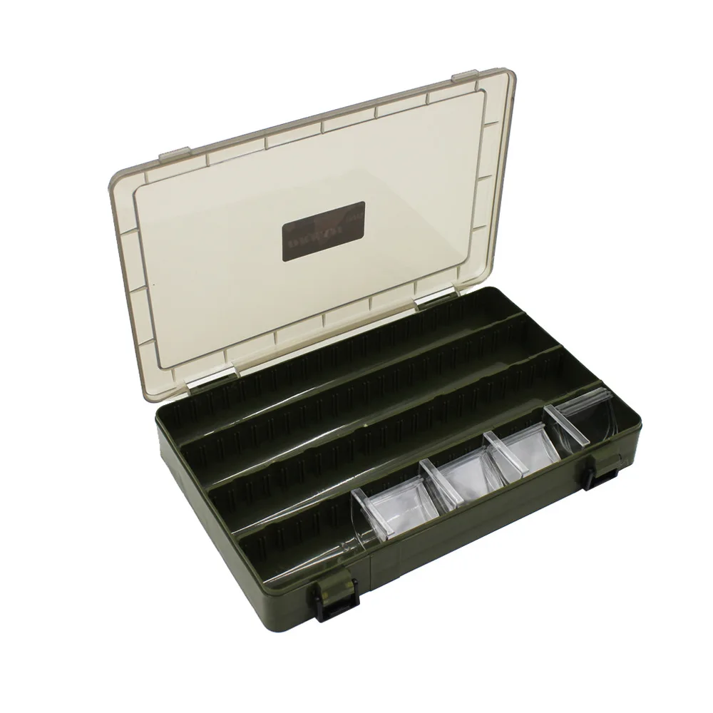 

Multifunctional Fishing Lure Box Single/Double Side Storage Box Fishing Accessories Box Minnows Bait Fishing Container B518
