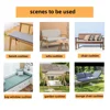 Thickened Bench Cushion Long Mattress Custom Sofa Chair Seat Pad Decorative Garden Shoe Box Bay Window Pads Swings Pillow 4
