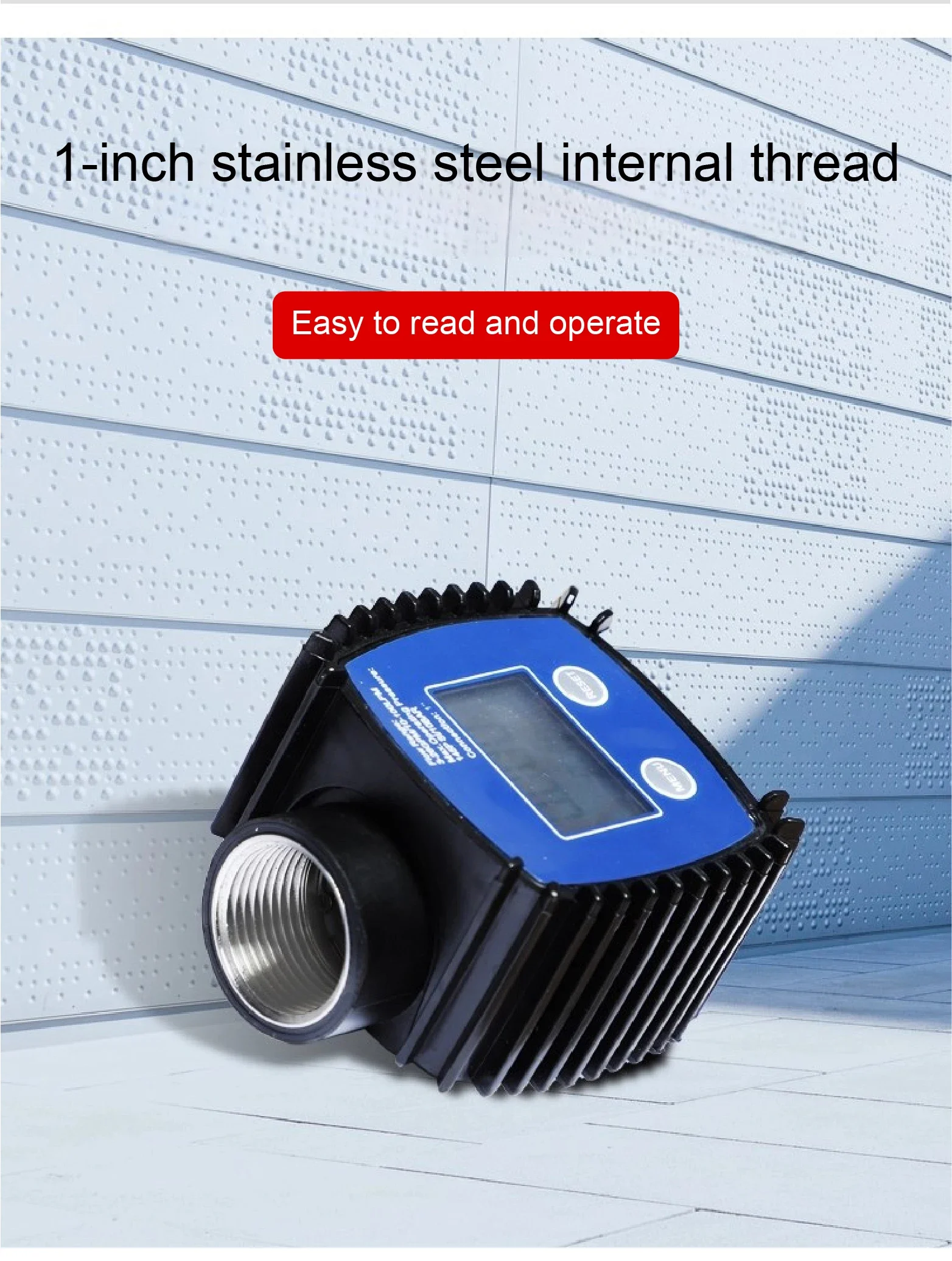 K24 Electronic Turbine Flow Meter Digital Fuel Oil Diesel Water Urea Gear Flowme
