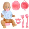 2Pcs Diapers + Bibs Doll Clothes Accessories For 43Cm Baby New Born And 18Inch American Doll Generation Girl's Holiday Gifts 3