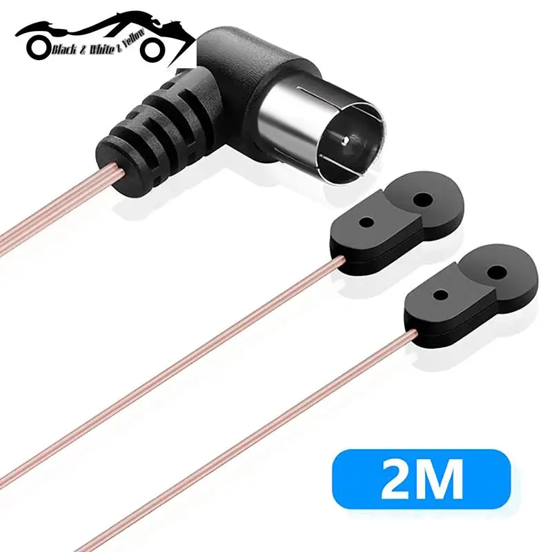 

FM Antenna 75 Ohm F Type Male Plug for Home Radio Stereo Signal Receiver Aerial