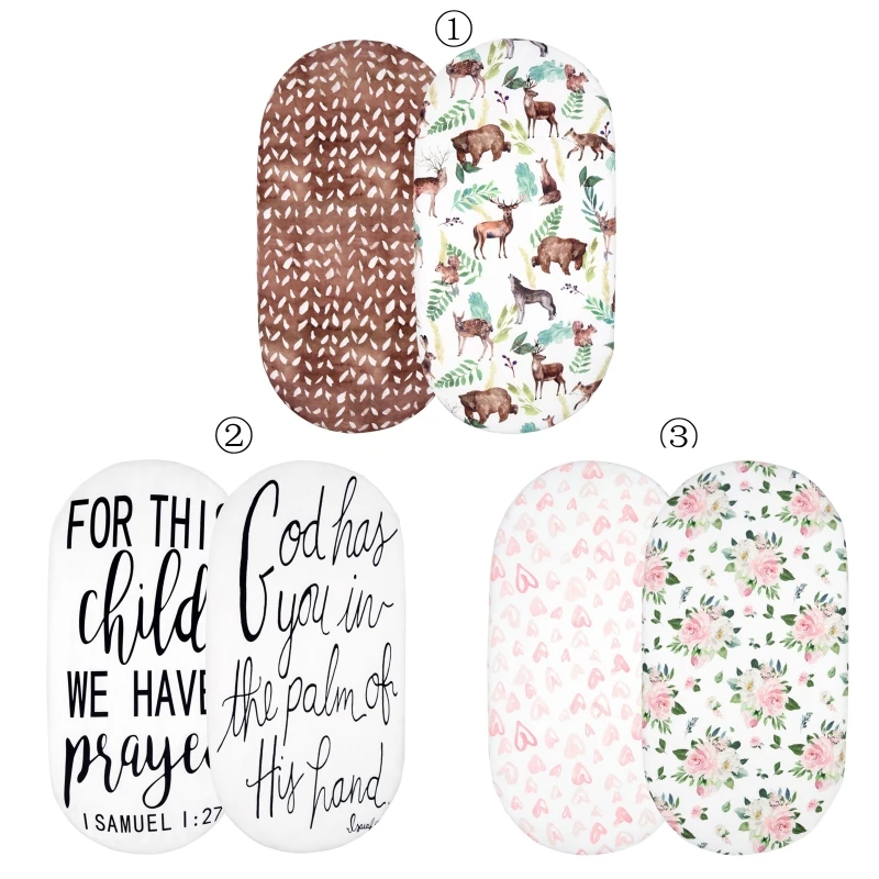 

2 шт. эластичные детские простыни для люльки, колыбель, корзина Моисея, овальная прямоугольная простыня, наматрасник, простыня