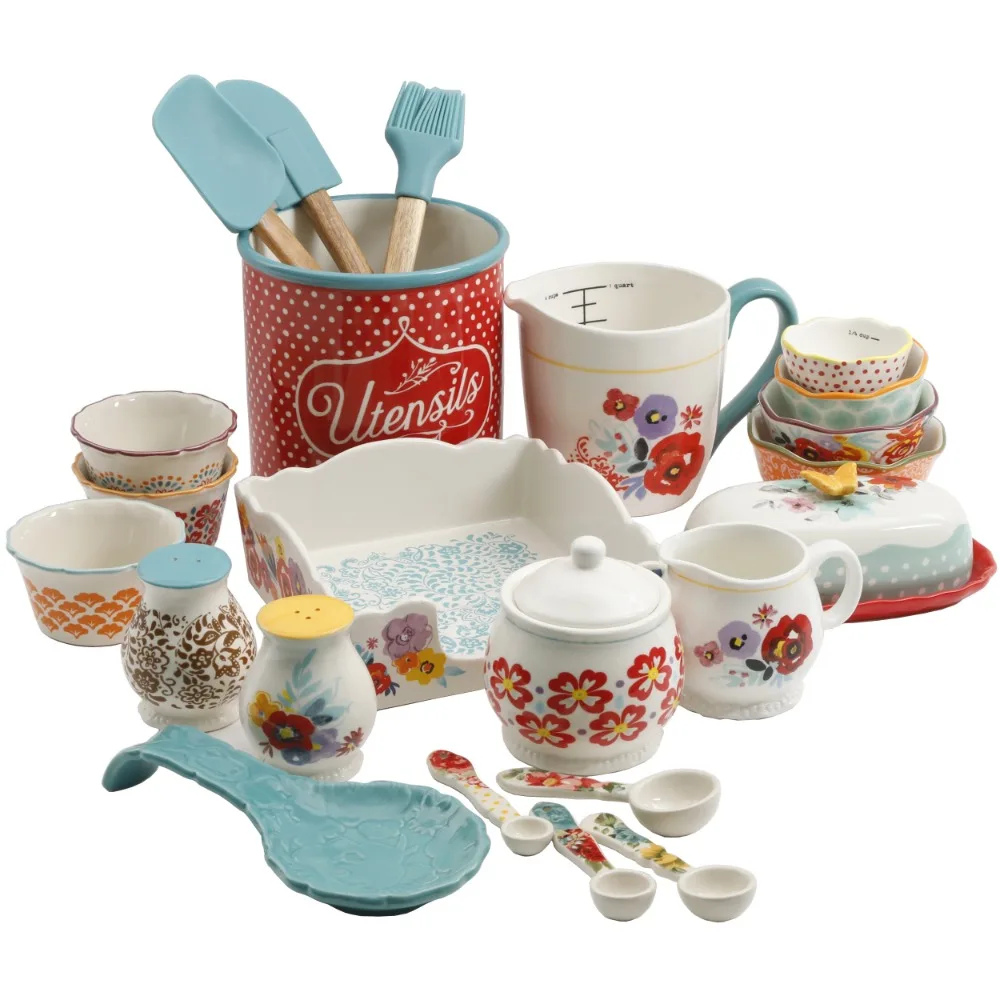 

The Pioneer Woman Flea Market 25-Piece Pantry Essential Set