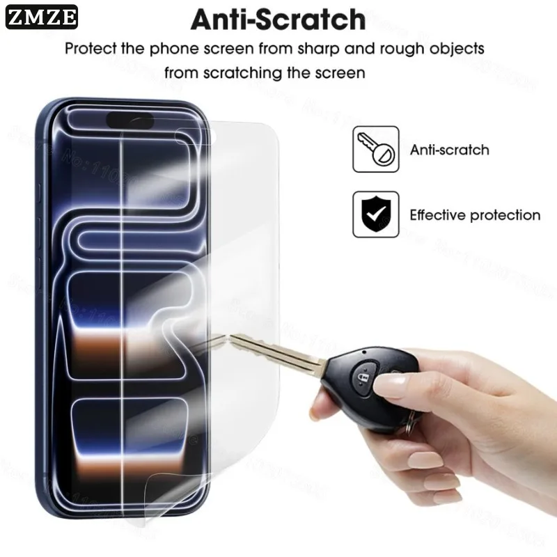 5-Pack Hydrogel Full Cover Screen Protector Films