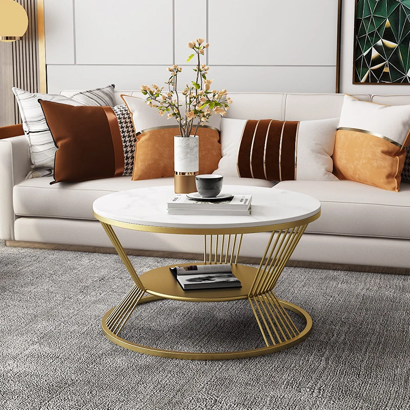 

Design Round Coffee Table Aesthetic Minimalist Unique Living Room Coffee Table Corner Cabinet Neubles De Salon Home Furniture