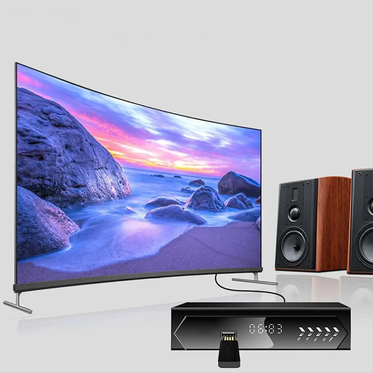 《공장 직송》칠레 브라질 페루용 디지털 지상파 ISDB-T TV 수신기 박스 WIFI 264 ISDBT TV 튜너 수신기 US 플러그