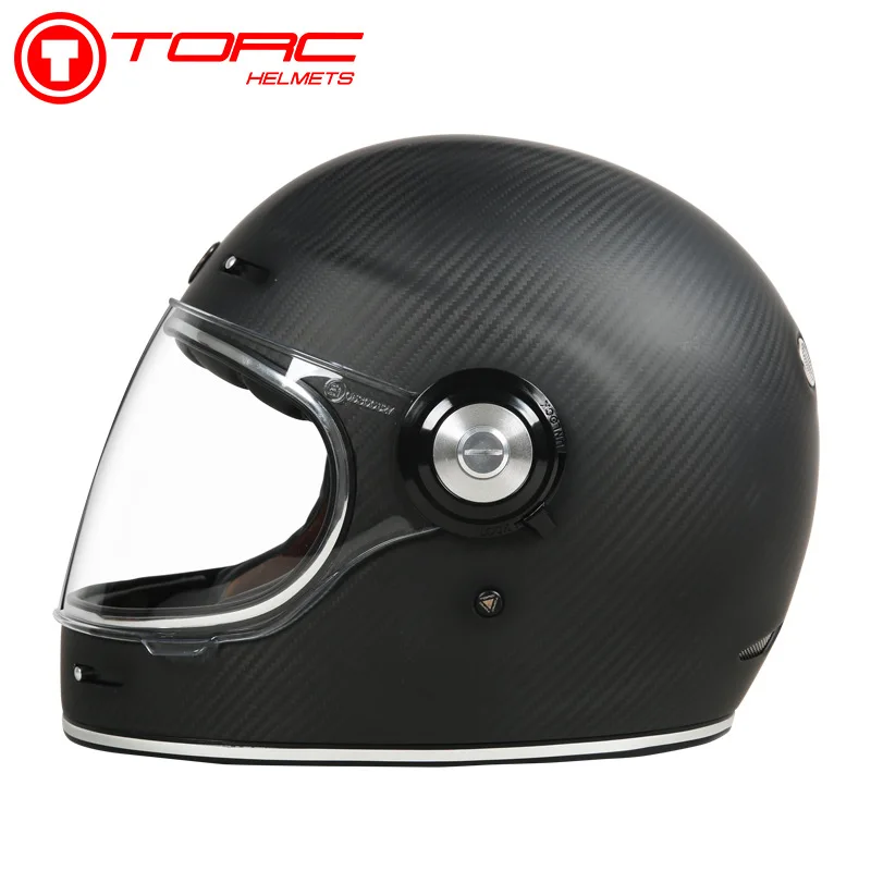 

TORC Vintage Full Helmet Carbon Fiber Motorcycle Helmet Men's and Women's Motorcycle Street Car 3C Four Seasons Universal T135