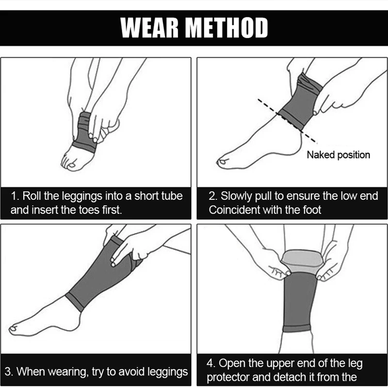 Calf Compression Sleeve Calf Guard Shin for Splint Runners Men Women 1Pcs