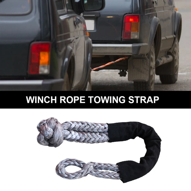 Tow Rope High Strength Towing Strap with Two Safety Hooks Carry Bag Road Recovery  Towing Cable Winch Strap Water-Resistant Off Road Truck Accessory Tr