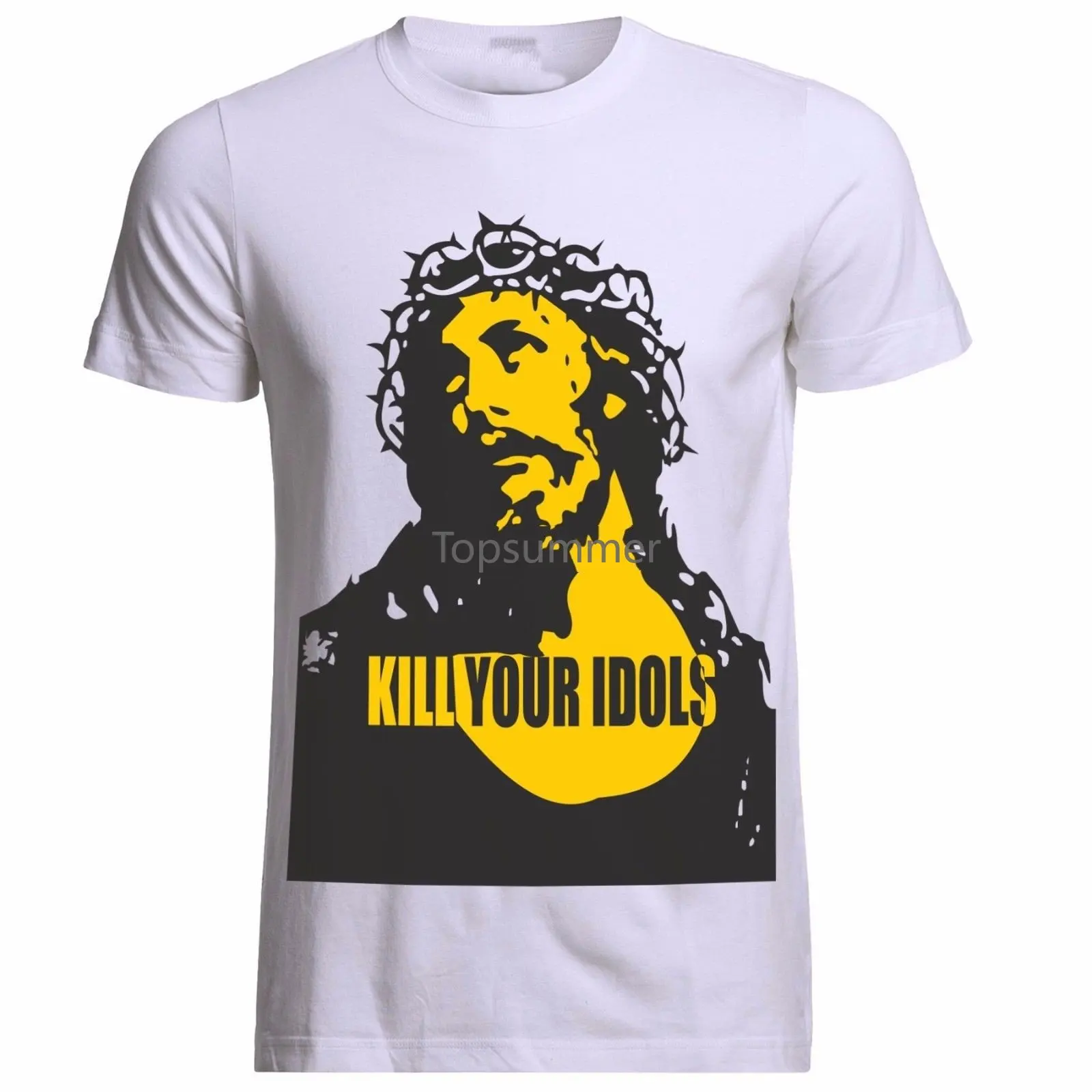 

Kill Your Idols Worn By Axl Rose Guns N Roses Freddie Mercury Tribute T Shirt Print T-Shirt Mens Short Tee Shirt Homme Tshirt