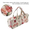 Floral Pattern Sweater Organizer Bag Woven Fabric Dustproof Large Capacity Crafts Knitting Clothes Storage Bags  For Closet 2