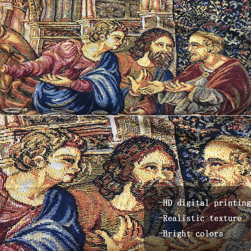 Tapestry decorations Jesus The Last Supper Tapestry Christmas Wall tapestry Easter Wall decor Room decor Christ Home decoration Large Fabric Vintage