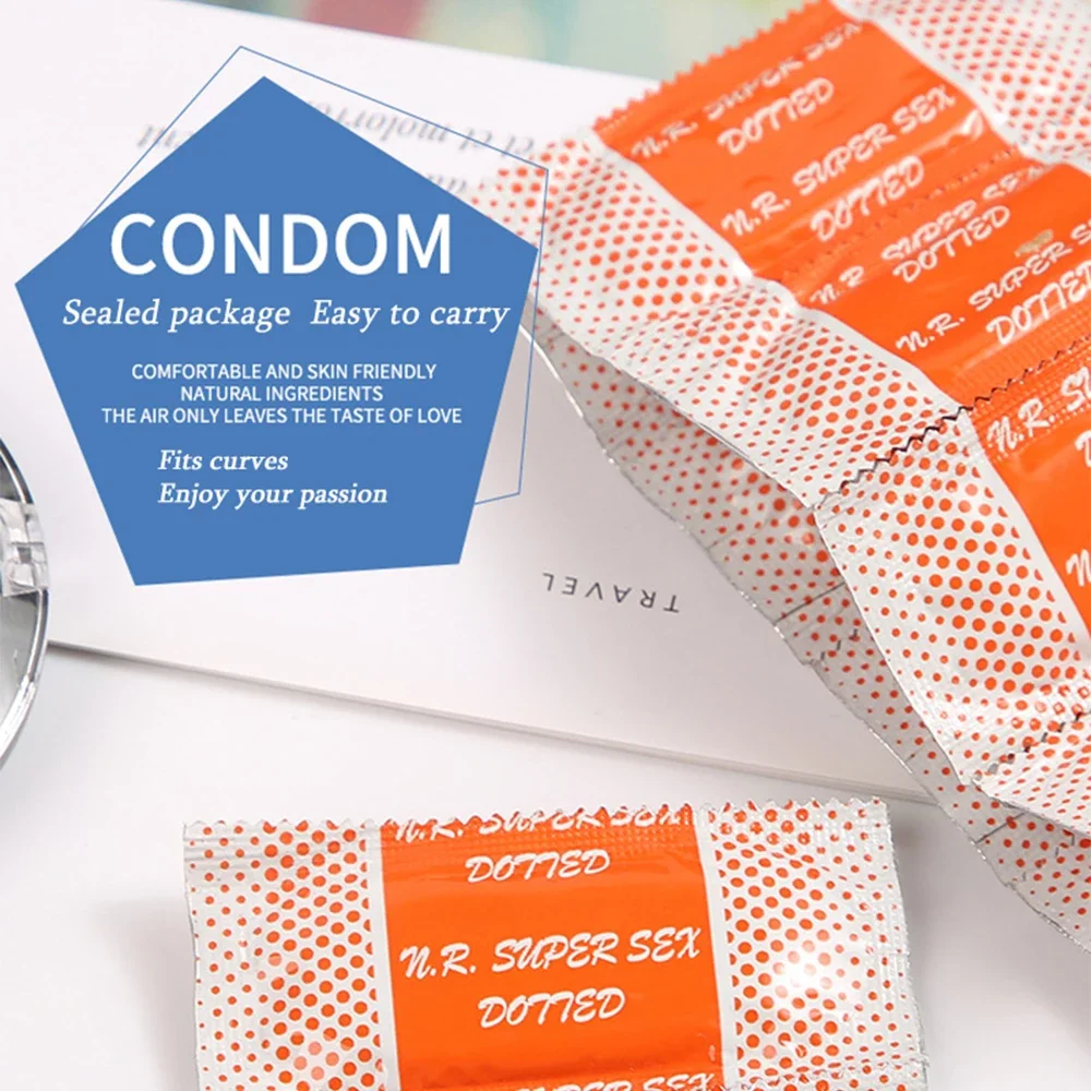 condoms sex toys 10/30/50pcs 52mm Ultra Thin Natural Latex Lubrication Contraception Supplies Adults Products