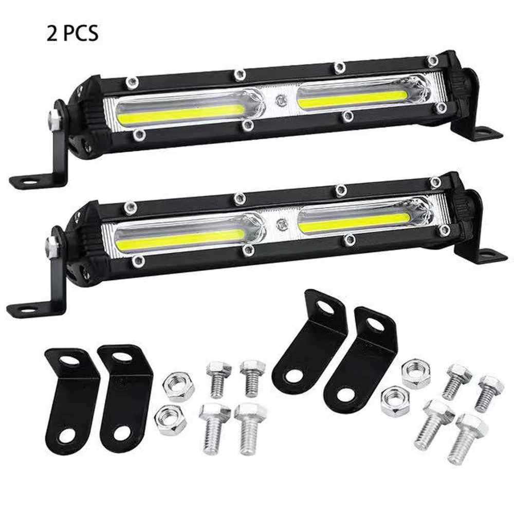 Lampe antibrouillard LED SUV pour voiture, lampe de travail, budgétaire, barre lumineuse de travail, bande lumineuse pour voiture, auto, camion, remorque, 12V, 24V, 6500K