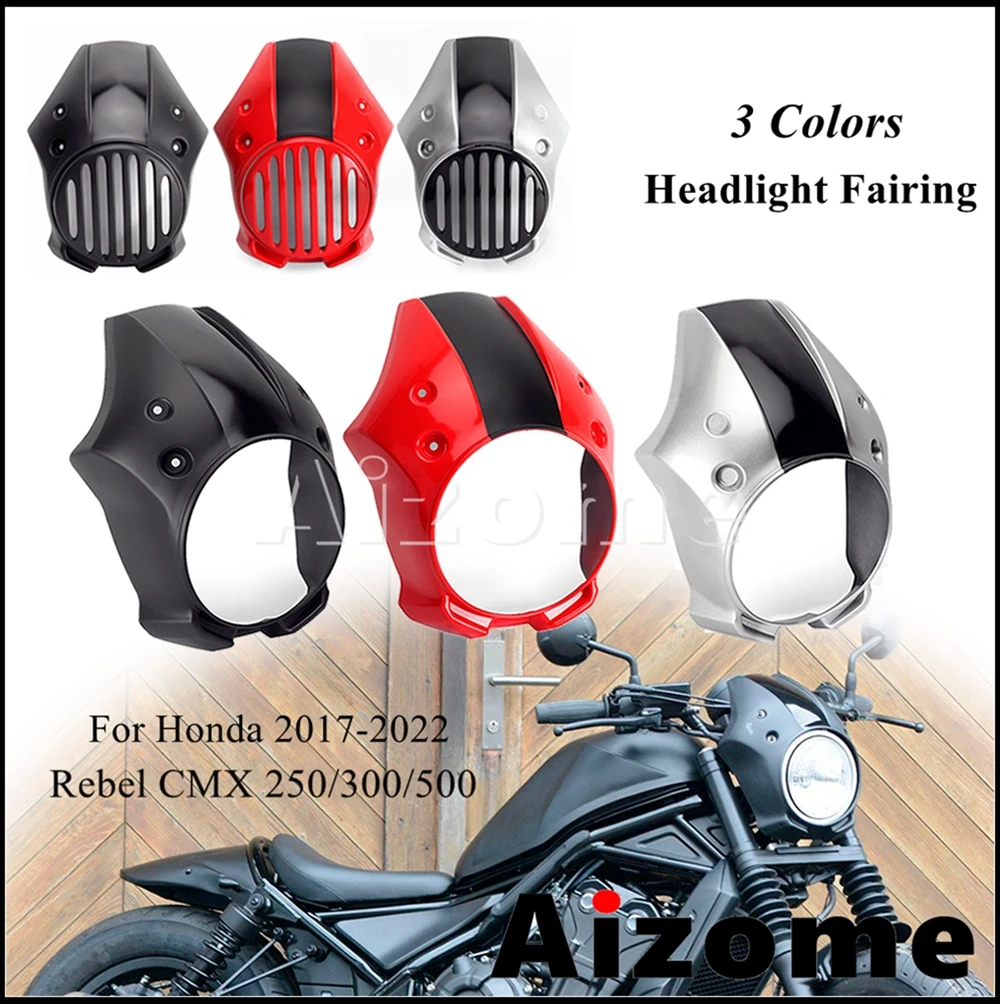 Motorcycle Fairing Headlight Cover For Honda Rebel CMX 500 300 250 Grill Headlights Covers Head