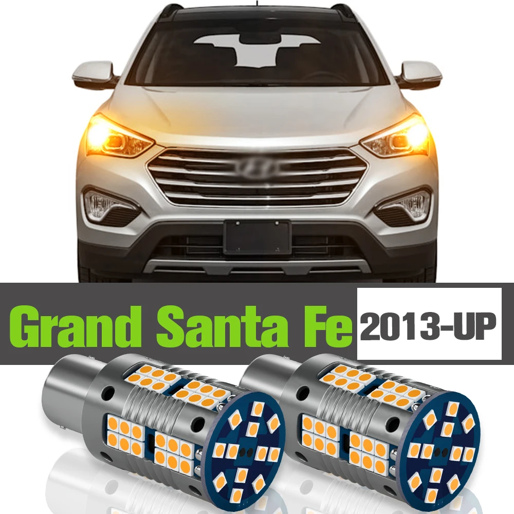 

2x LED Turn Signal Light Accessories Lamp For Hyundai Grand Santa Fe 2013 2014 2015
