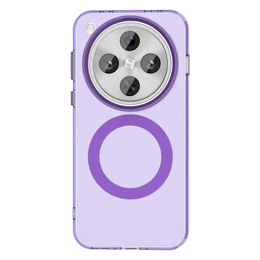 Magnetic Wireless Charging Shockproof Back Case - Candy PC + TPU Bumper