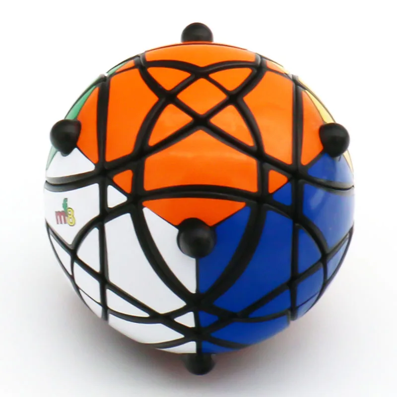 MF8 Mini Helicopter Ball Strange-Shape Magic Cube Twisty Puzzle Black Original Plastic Body Limited Edition Children Adult Toy 4