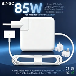 High - Power 85W Magnetic Laptop Charger with Safety Certifications - 100 - 240V AU plug (85W T - Type Adapter)