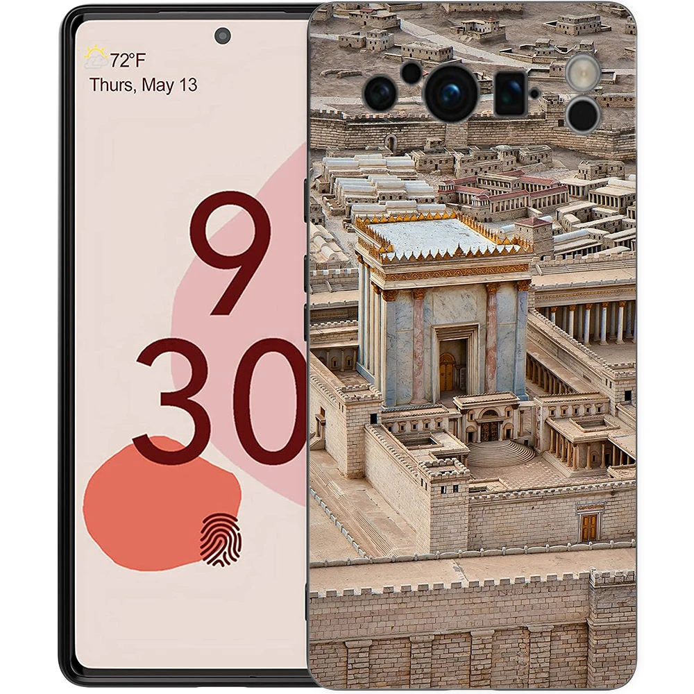 Explore Jerusalem: Shockproof TPU Black Phone Case - Soft & Durable Cover