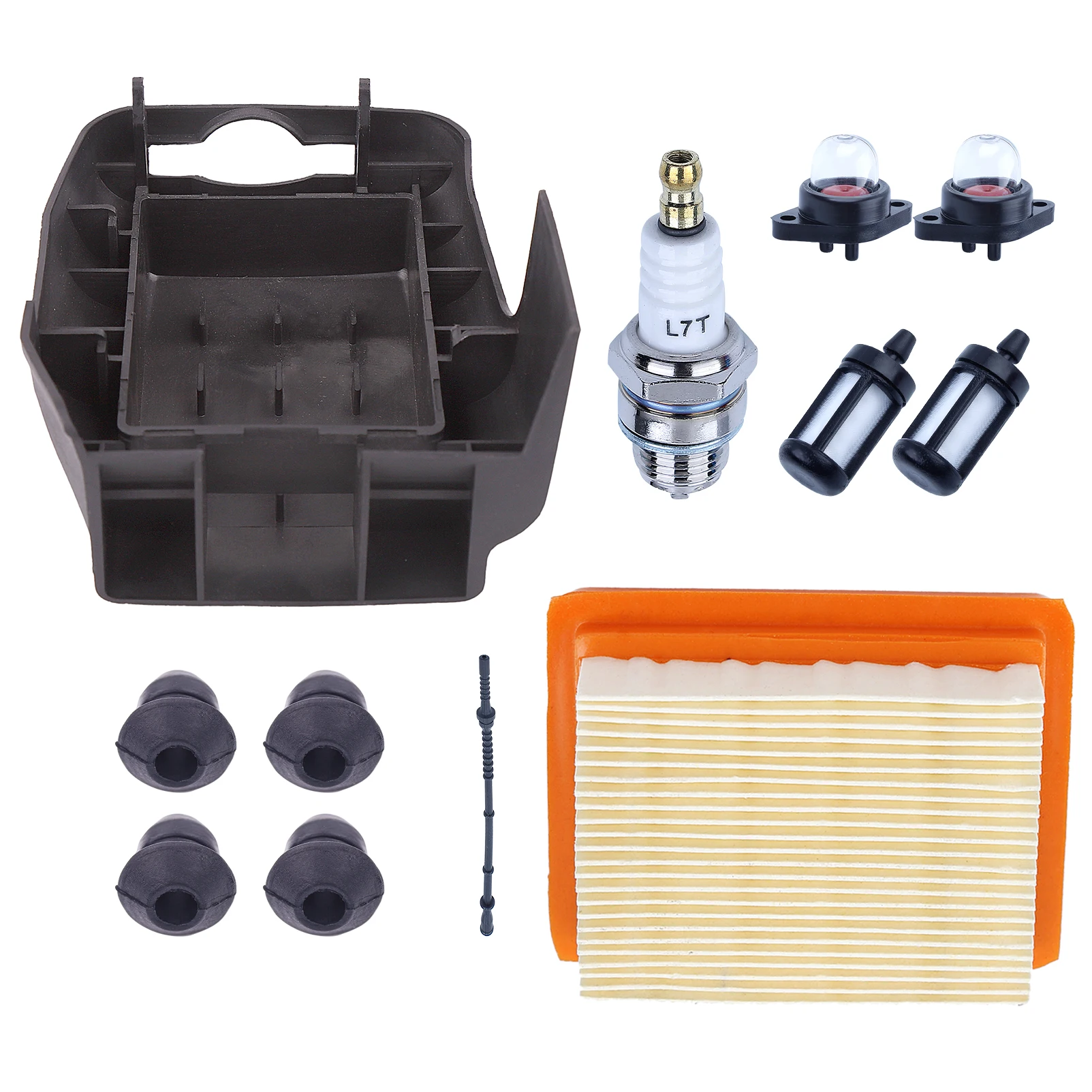 Kit Filtre à Air + Couvercle + Tuyau Carburant Pour Débroussailleuse STIHL FS120 FS200 FS250 FS300
