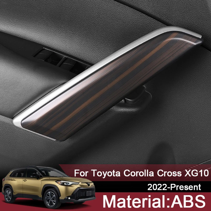 

For Toyota Corolla Cross XG10 2022-Present ABS Car Styling Inner Armrest Sequins Internal Protective Stickers Auto Accessories