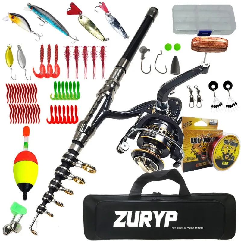 

Rod Combo 3m Feeder Fishing Carbon Telescopic Spinning Fishing Rod Reel Set Stick Bass Far Throw Luya Sea Fishing Rod Combo