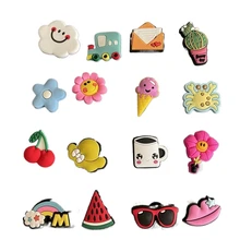 

Wholesale 50-100 Pcs Cute Cartoon Crocs Charms Mix Styles Random Shoe Charms for Girls Shoe Accessories Wristbands Decoration