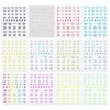 Eye Pattern Stickers For Nails INS 12 Colors Lightning Style Design Nail Art Decoration Decals 3