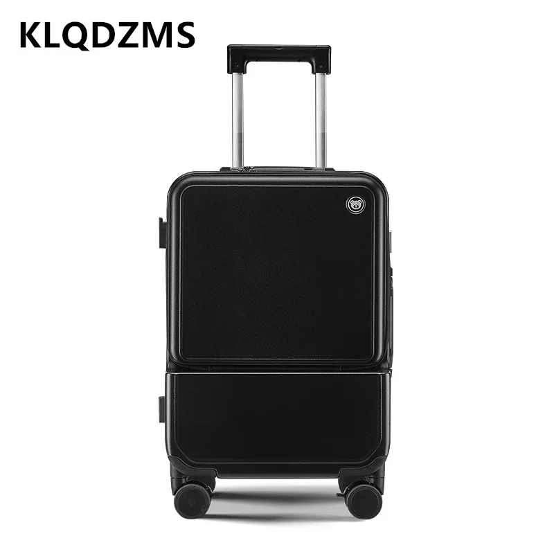 

Портативный чемодан KLQDZMS, алюминиевая рамка, для планшетов, для ноутбука с передним открытием, на колесах 20 дюймов, 24 дюйма, с USB-зарядкой