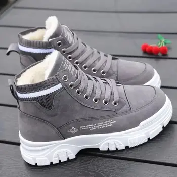 Cotton Shoes Women 2021 New Winter Plus Velvet All-match Student Thick-soled Thickened Warm Snow Women's Cotton Boots 2