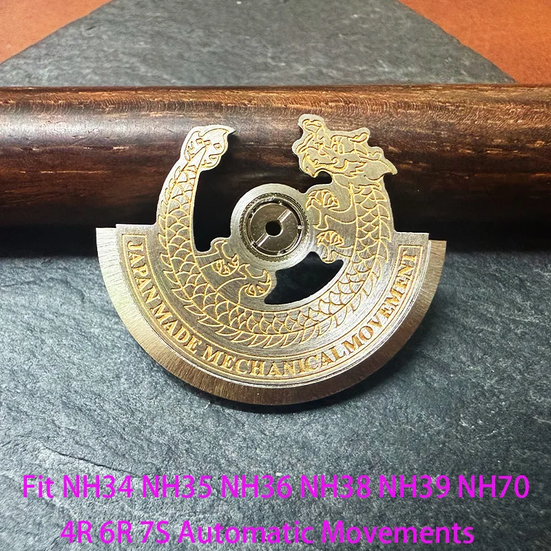 Customized Automatic Hammer Rose Gold Black Blue Silver Gold Watch Rotor Parts