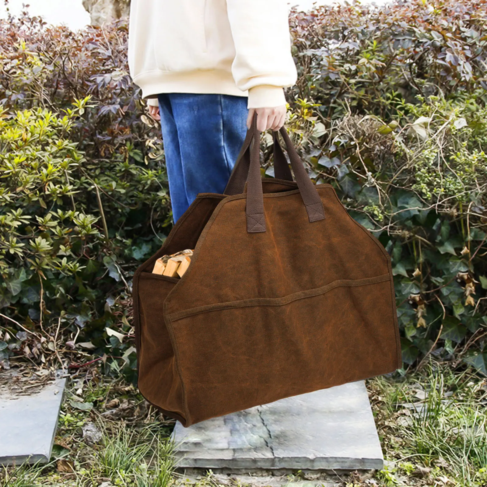 Bag Carrier Bag Camping Carrying Carrier Fireplace Camping Firewood Firewood Storage Practical