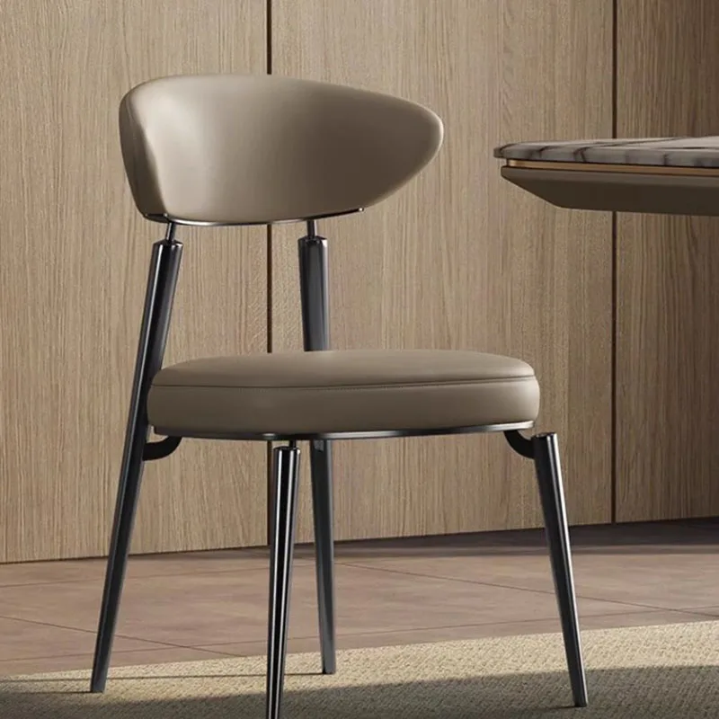 

Эластичные стулья для гостиной, эргономичная опора для поясницы, салонный столик, обеденный стул, металлический серый шлифовальный станок для ногтей, мебель для библиотеки