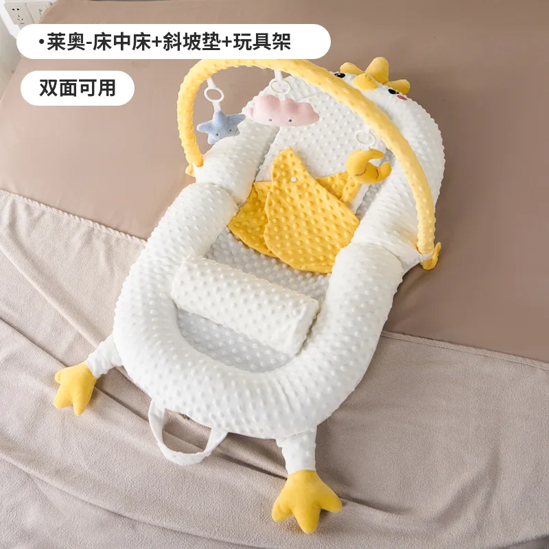 سرير أطفال سرير متحرك متعدد الوظائف لحديثي الولادة مقاوم للضغط وقابل للطي ومحمول خاص للأطفال الصغار