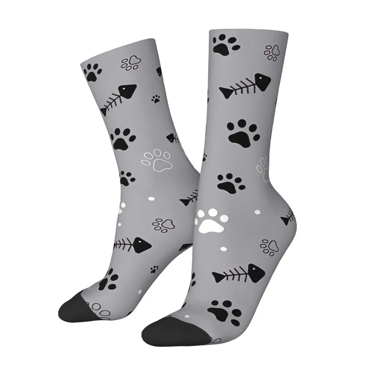 

Cat Paw Animal Paws Socks Gym 3D Print Boy Girls Mid-calf Sock