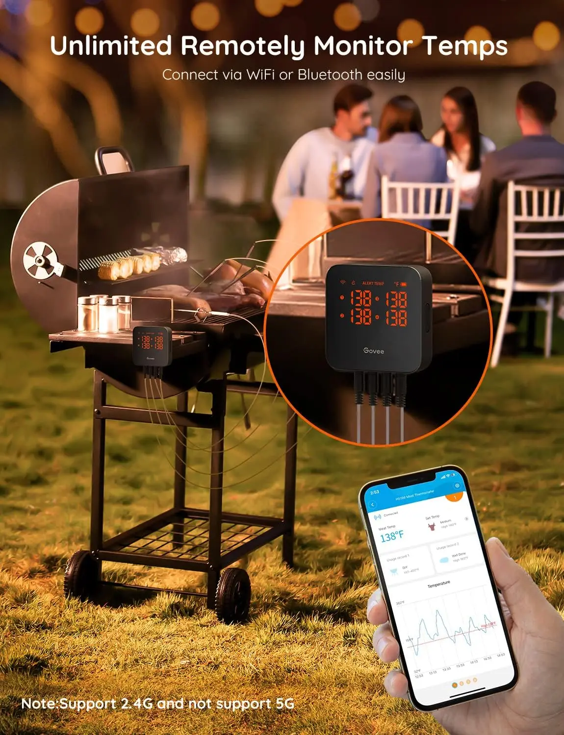 Govee's wireless meat thermometer with 2 probes alerts you when meat fully  cooks for $20