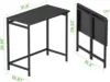 Small Foldable Computer Desk for Small Spaces, Space Saving Study Writing Office Desk Foldable Table for Home Office 3