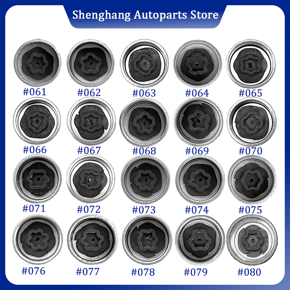 1Pcs #071-#080 For BMW MINI Car Tire Anti-Theft Screw Removal Tool Socket Wrench Disassembly Tool Key Sleeve Repair Kit