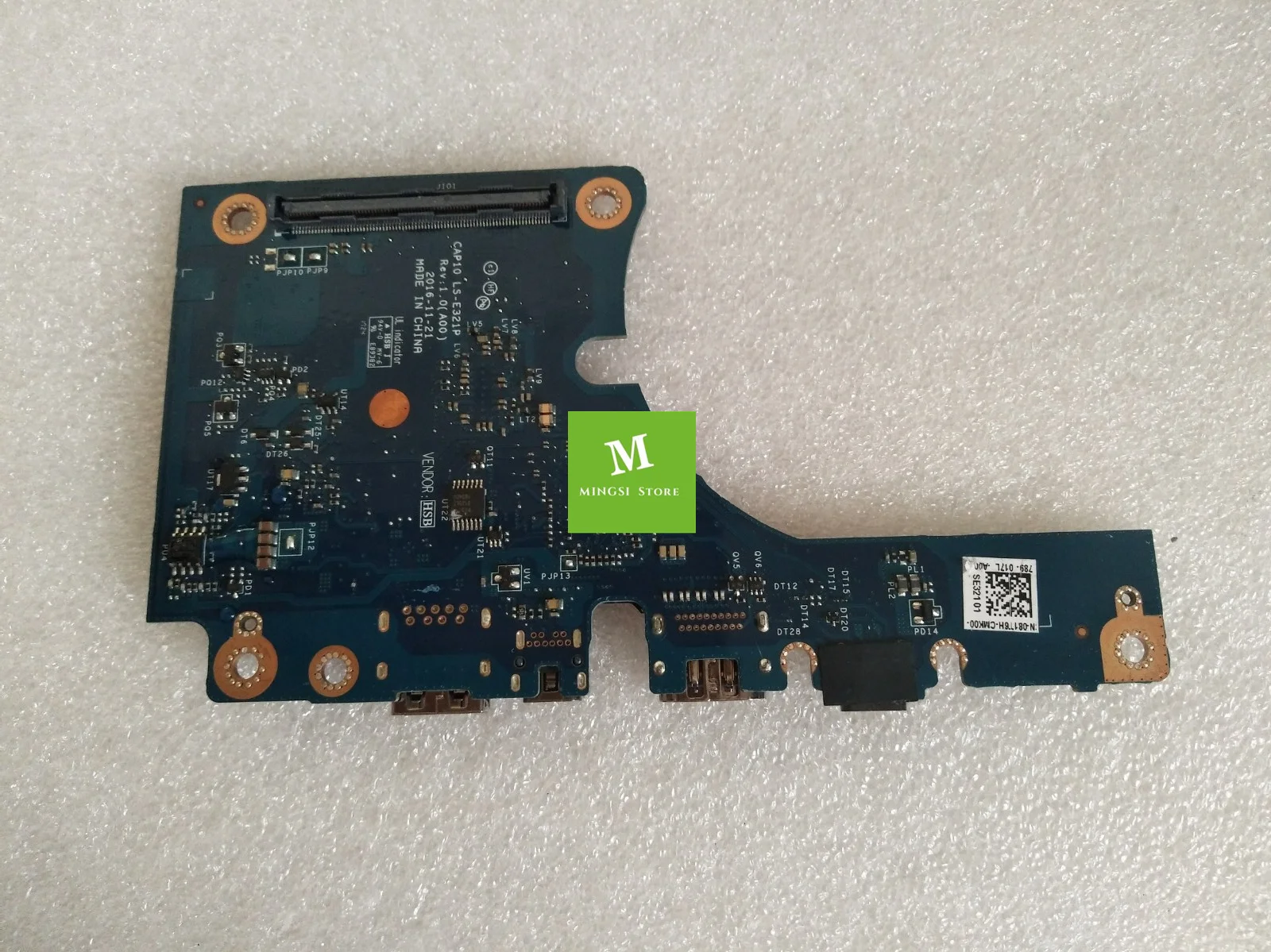 Genuíno para Dell 7720 7710 Usb Hdmi Tipo-c Placa cn 081t6h 81t6h Ls-e321p