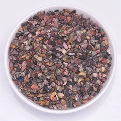 Natural Tumbled Gemstone Chips for Decorative Bedding and Vase Filler, 3-5mm (Red Leopard Jasper)