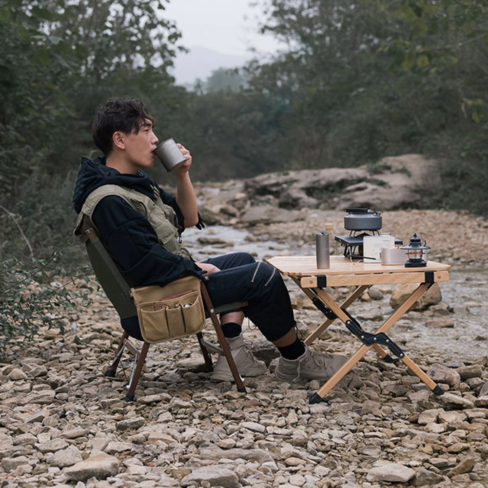 Camping Chair Armrest Storage Bag Multifunctional Couch Arm Organizer Multi-pockets Chair Armrest Hanging Bag for Camping Picnic