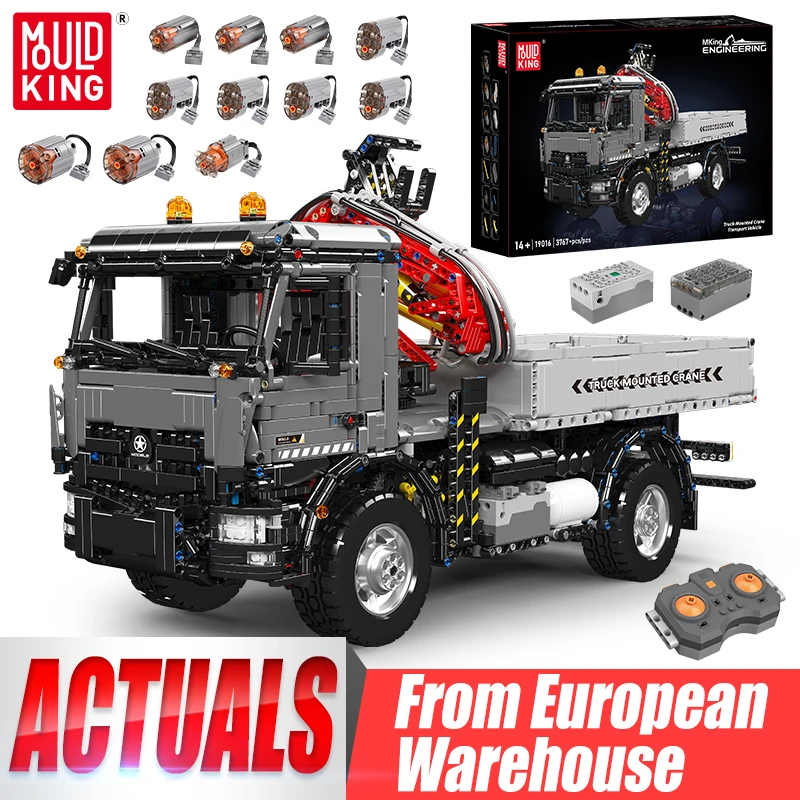 Zdalnie sterowana ciężarówka z podnośnikiem Mould King 19016 z EU za $203.97 / ~767zł