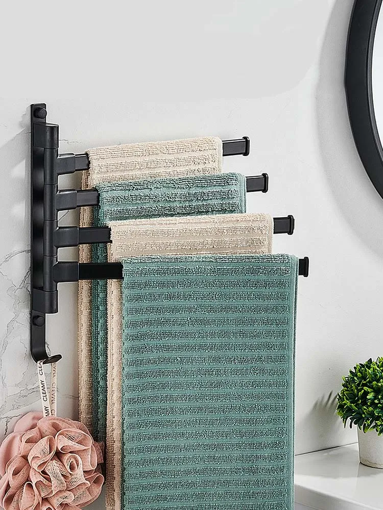 Towel Rack Sturdy Wall Mounted Towel Shelf Large Capacity Towel Storage  Organizer Space Saving Bathroom Large Towel Storage Rack - AliExpress