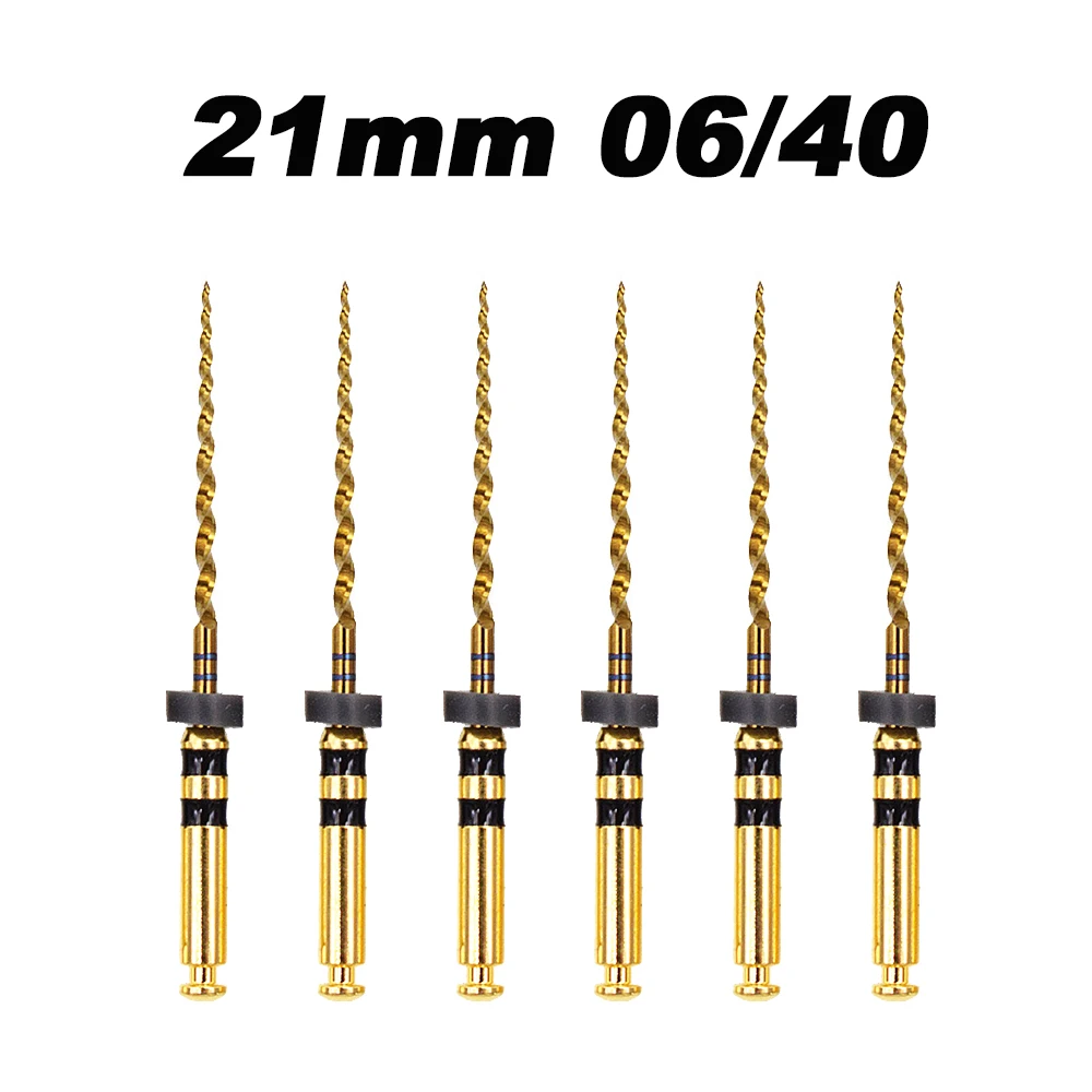 Glin Dental Heat Activated Gold Flexible Endo Files Canal Root Treatment Rotary Golden File Dentist Tools