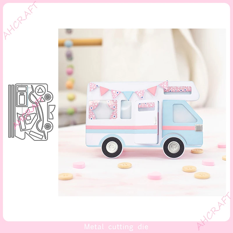 

Assembling The RV Metal Cutting Dies for DIY Scrapbooking Photo Album Decorative Embossing Paper Card Crafts Die Cut 2022